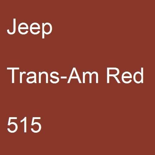 Jeep, Trans-Am Red, 515.